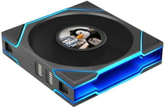 Lian Li Uni Fan Tl LCD Flex Вентилатор за кутия 120mm (1900rpm / 66cfm) с ARGB осветление и 4-изводна ШИМ връзка
