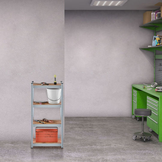 Relaxdays Dexion Shelf 60x30x120cm With 4 Shelves Total Load Capacity 2800kg
