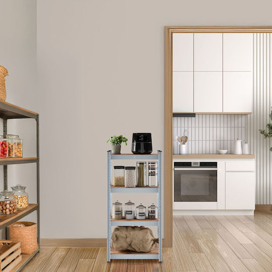 Relaxdays Dexion Shelf 60x30x120cm With 4 Shelves Total Load Capacity 2800kg