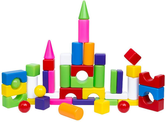 Hashtag Toys Cuburi de construit Educative City Life Mini Building Set 1 pentru 3+ Ani 43 Buc HTB1213