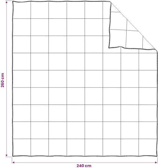 vidaXL Сет Завивка King Size 260x240см Бяла 3 бр. 350 GSM