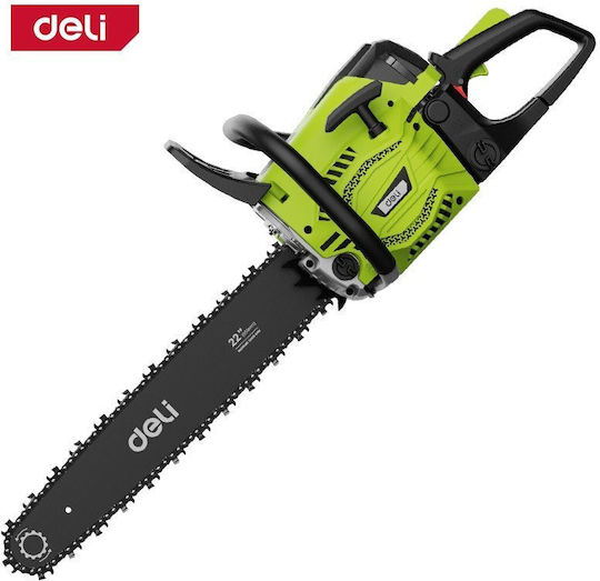 Deli Бензинов верижен трион 58cc с шина 55.88cm