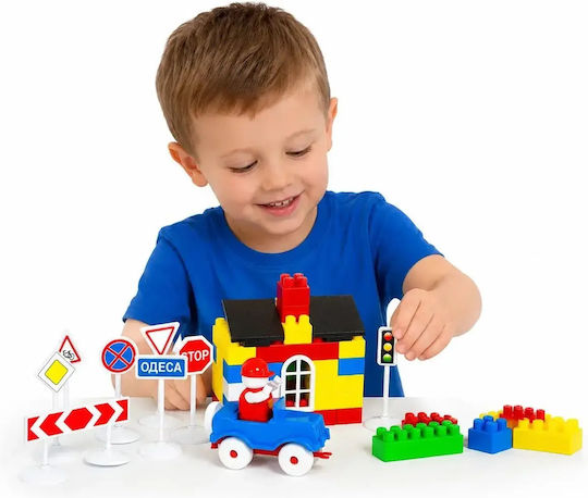 Hashtag Toys Cuburi de construit educative Construction Set 2 pentru 3+ ani 114 buc HTB1200