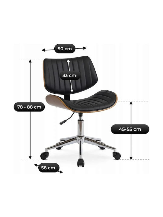 Mebel Elite Teksas Bürostuhl Schwarz