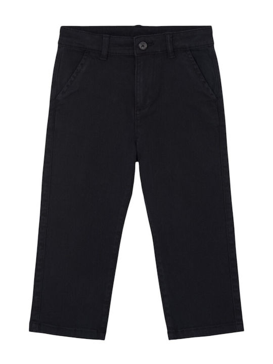Kinderhose Chino Schwarz Stretch