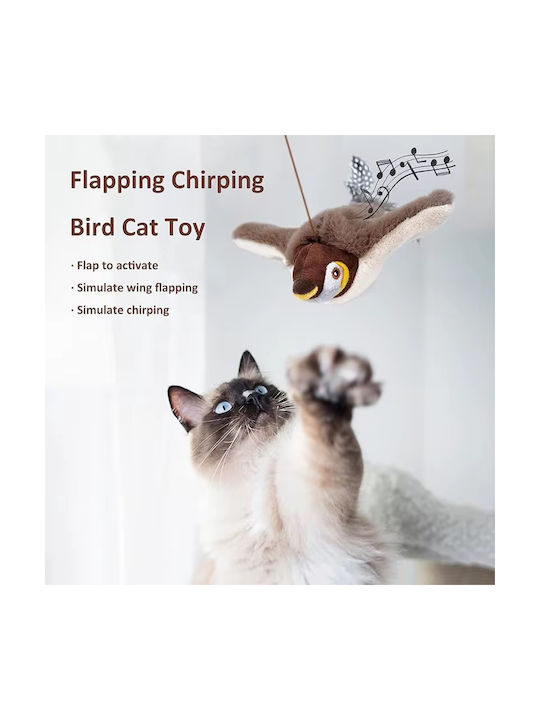 Interaktives Katzenspielzeug Vogel Realistische Bewegung & Ton mit Katzenminze
