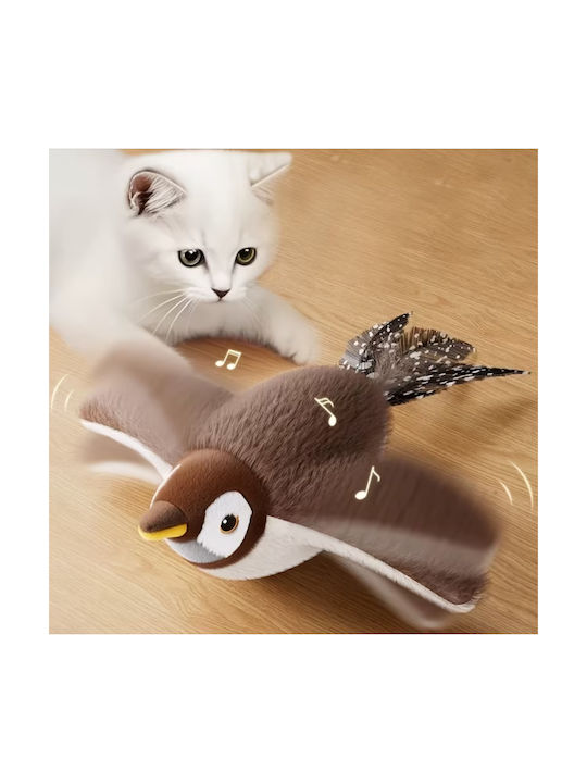 Interaktives Katzenspielzeug Vogel Realistische Bewegung & Ton mit Katzenminze