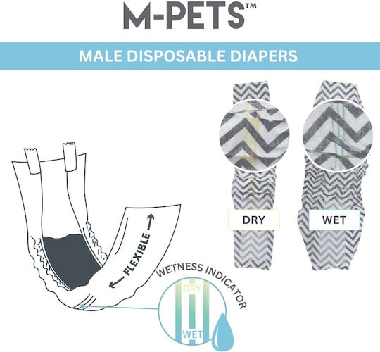 M-Pets Βρακάκι Σκύλου για Ακράτεια XLarge 12τμχ