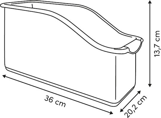 5Five Οργανωτής Συρταριών σε Λευκό Χρώμα 36x13.7x20.2cm