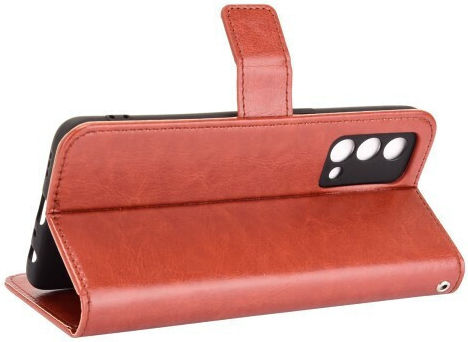 Halterung Brieftasche Synthetisches Leder Braun (Realme GT Master)