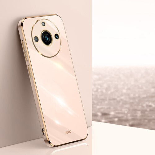 Xinli Electroplated Gold Edge Back Cover Silicon Auriu (Realme 11 Pro / 11 Pro+)