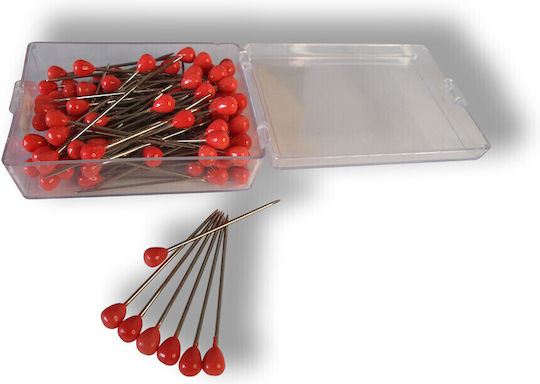 Wedo Щифтове За Бележки 6 X 16 Mm 100 Бройки Червени