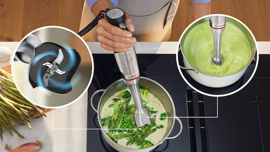 Bosch Ръчен блендер с пластмасова пръчка 1500W сребрист
