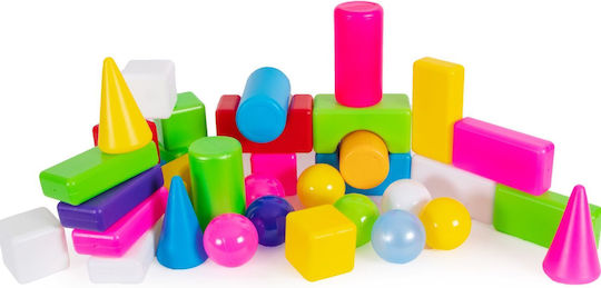 Hashtag Toys Cuburi de construit Educative City Life Mini 2 pentru 3+ Ani 36 Buc HTB1217