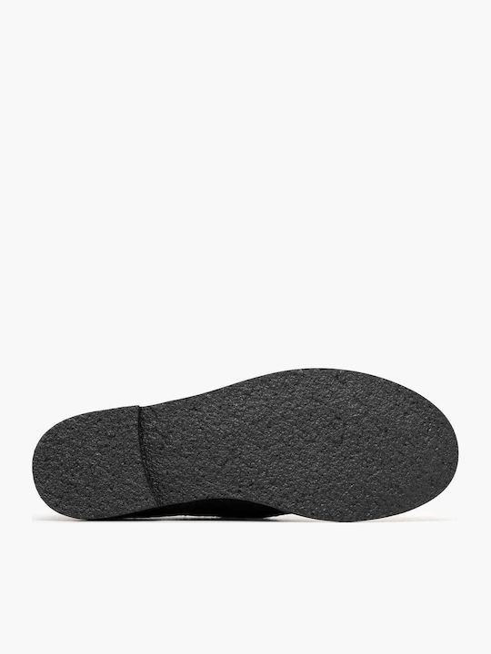Damen Mokassins aus Leder in Schwarz Farbe