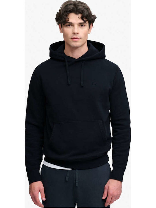 Superdry Essential Φούτερ Μπλε με Κουκούλα