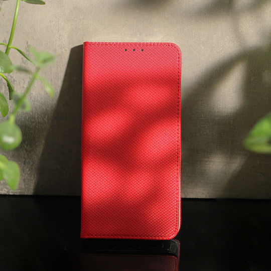 Smart Husă Book Din Silicon Roșie Oppo Reno 15 5G