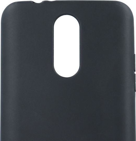 Matt Silikon Umschlag Rückseite Schwarz (Honor 600 Lite)
