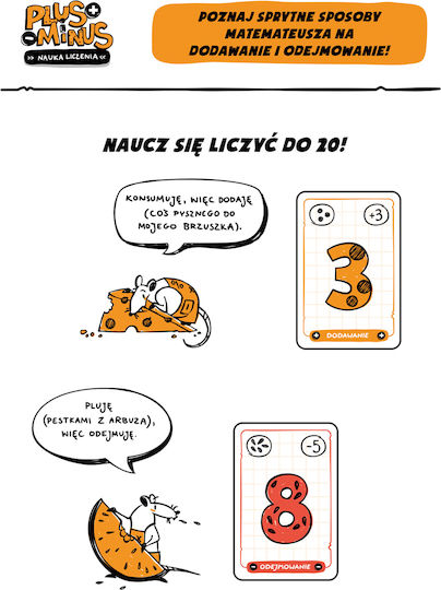 Επιτραπέζιο Παιχνίδι PLUS and MINUS Learning to Count για 2-4 Παίκτες 7+ Ετών (PL) Nasza Ksiegarnia
