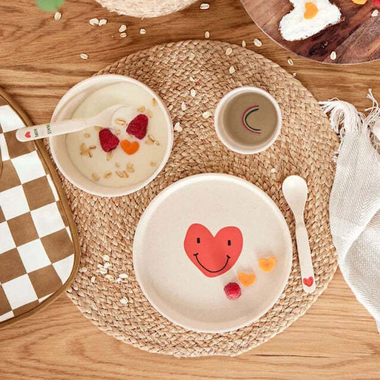 Laessig Baby Food Plate Red