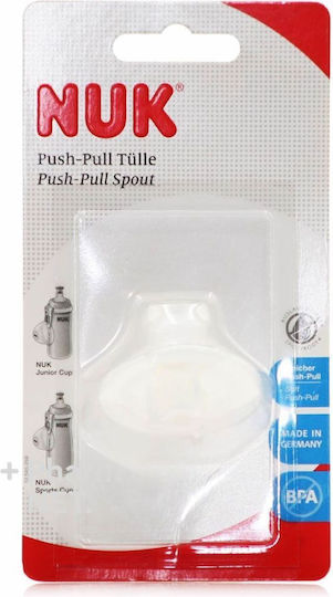 Nuk Στόμιο για Παιδικό Ποτήρι Λευκό Push-Pull από Σιλικόνη για 36+ μηνών