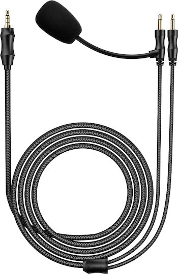 Fiio LL-3.5a – Геймърски кабел за слушалки с микрофон и вградени бутони 3.5 мм