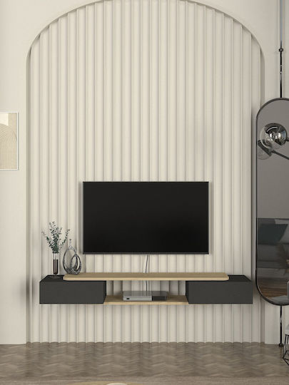 Телевизионна Мебел Сив М150xД31.4xВ19.2см