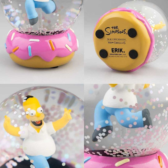 Grupo Erik The Simpsons Snow Globe Homer Simpson Donut Figure 10cm