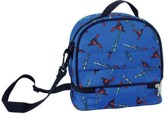 Gim Spiderman School Insulated Snack Bag Blue Spiderman