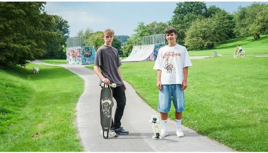 Muuwmi Skateboard-uri Complete Longboard Negru