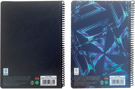 Gim Spiral School Notebook Ruled B5 70 Paper Sheets 2 Subjects Brainrot (Various Designs or Colours)