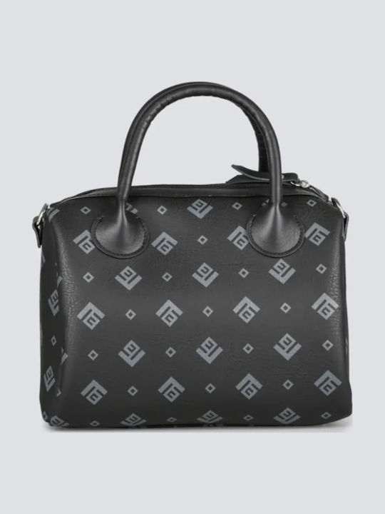 Large Signature Women's Satchel Bag Black