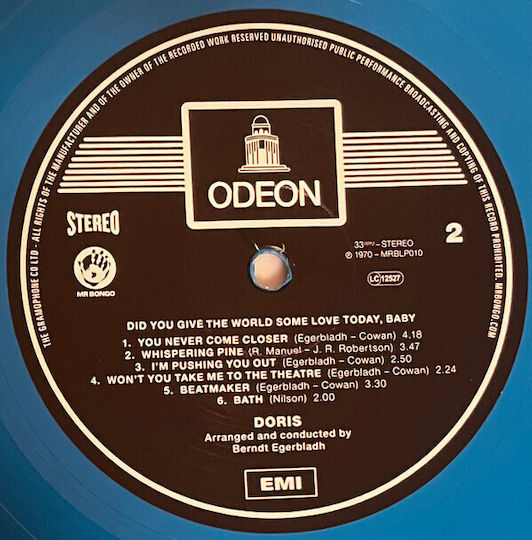 Doris Did You Give World Some Love Today Baby Vinyl