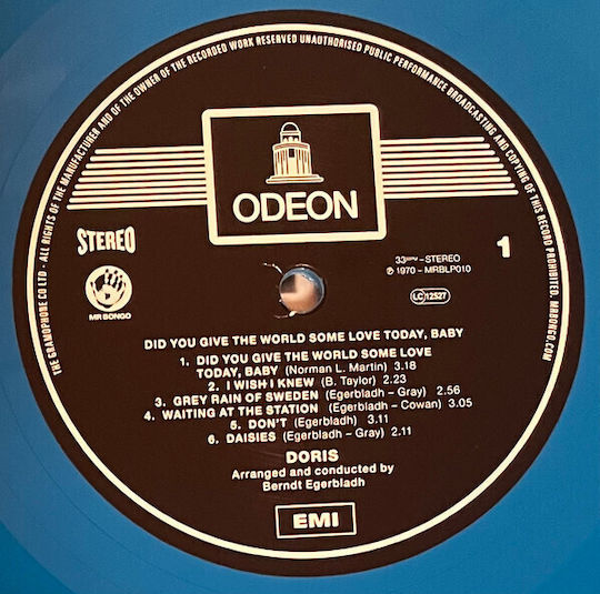 Doris Did You Give World Some Love Today Baby Vinyl