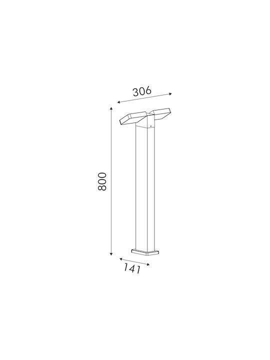 Aca Κολωνάκι LED 12W 120cm Aca Κολωνάκι LED 12W 120cm
