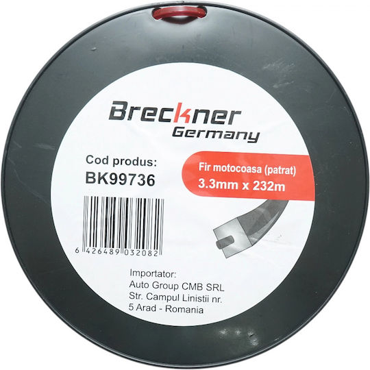Breckner Квадратна Косачки Нишка с Дължина 232м и Дебелина 3.3мм