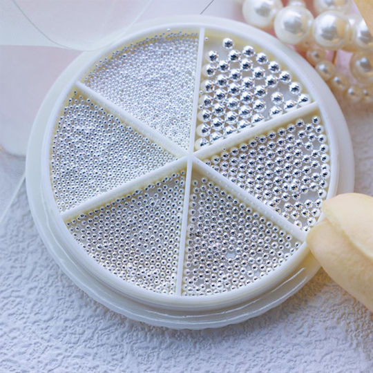 Nail Caviar Mix Size Silver Gz-03