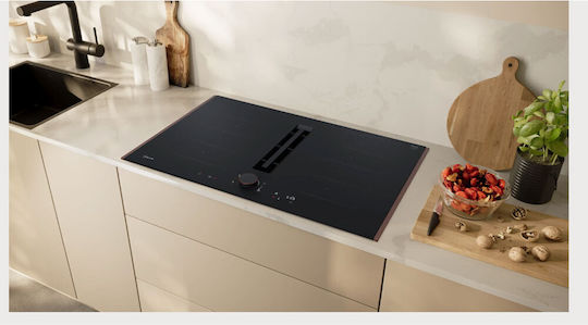 Neff Smart Индукционен Плот с Рамка Автономен с Абсорбатор и Lock Function 83.4x52.7см Brushed Bronze