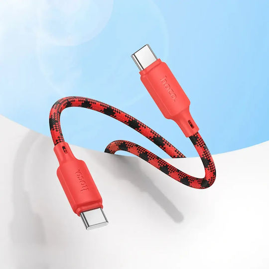 Hoco X116 Плетен кабел USB-C мъжки - USB-C 60W Многоцветен 1m X116MERIDIAN