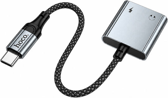 Hoco UPA34 Конвертор USB-C мъжки към USB-C / 3.5mm женски