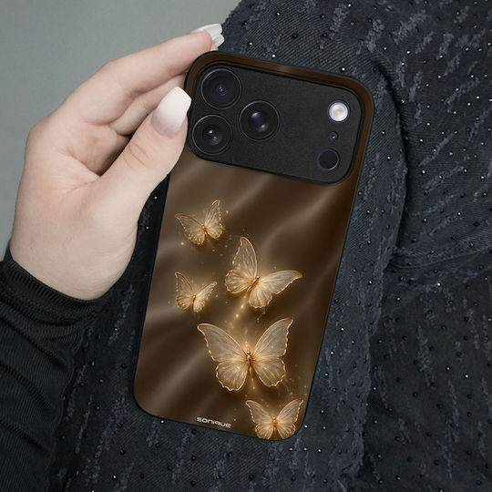 Калъф Sonique Diva Series Honor 400 Pro 5g Златни Пеперуди