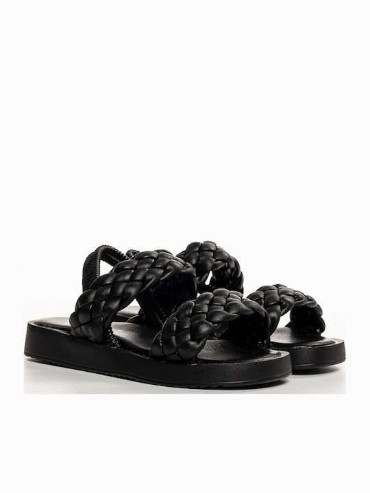 Sandale Tip Pantof Negre