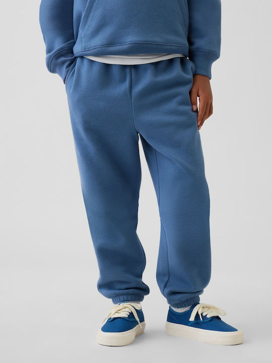 Fleece Kids Sweatshirt with Pockets Blue