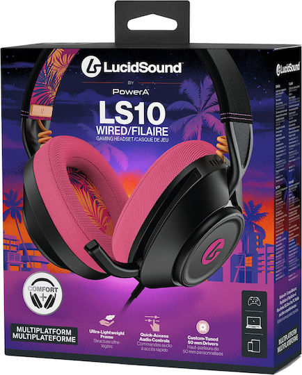 PowerA LucidSound LS10 Căști Gaming On Ear cu Conectivitate 3,5 mm Midnight Surf pentru PC PS4 PS5 XBOX