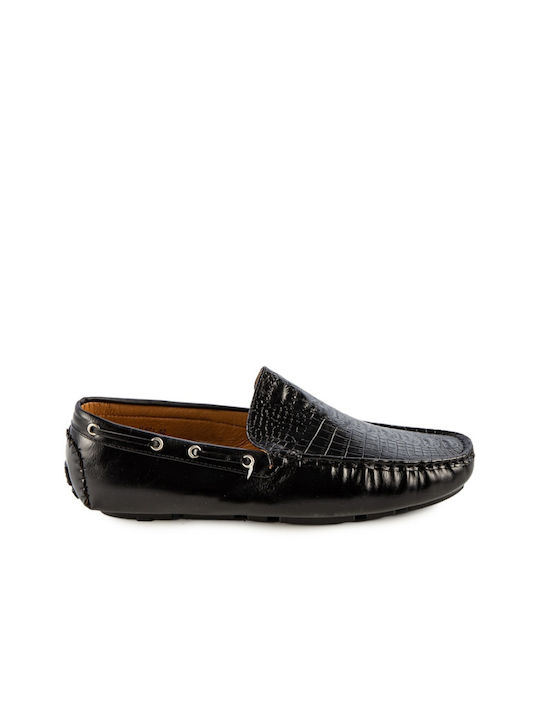 Mocasini barbati Loafers în Culoare Neagră