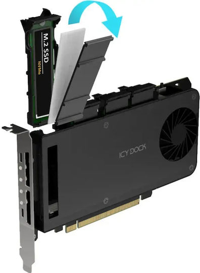 Κάρτα Icy Dock Adapter 4 X M.2 Nvme Ssd Mobile Rack Adapter Card