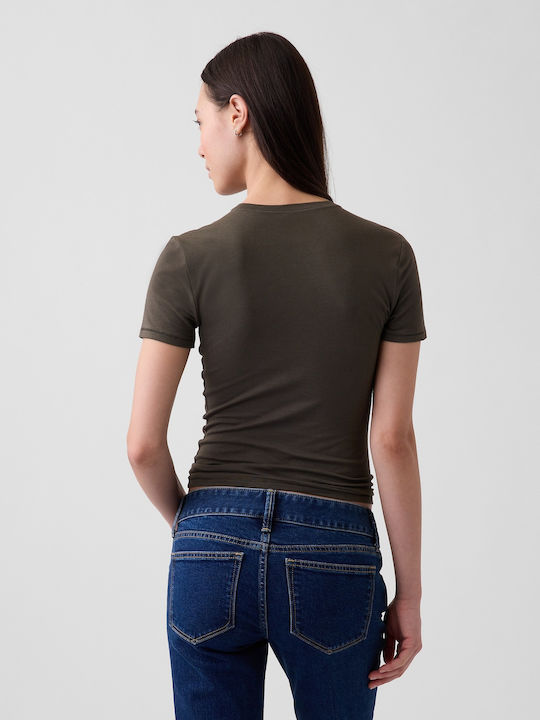 Women's Cotton Bamboo Green Blouse