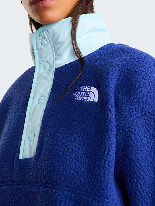 Winter Women's Fleece Blouse Blue