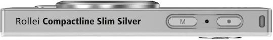 Rollei Kompaktkamera Slim Kompakt Φωτογραφική Μηχανή 8MP Silber