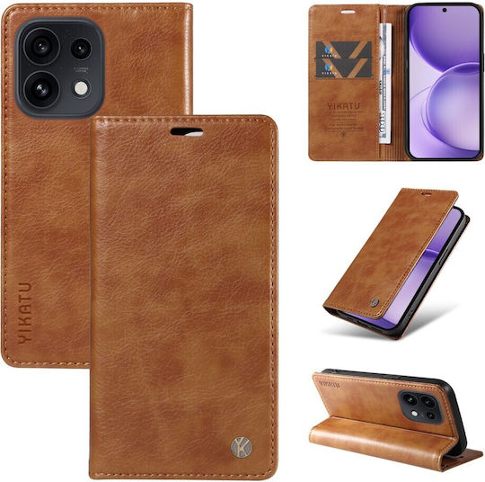 Yikatu Yk-006 Book Case Brown Oppo Reno16 5G Reno16 Pro 5G
